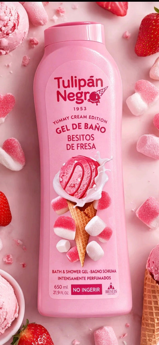 Gel douche 650ml . Parfum glace fraise tagada