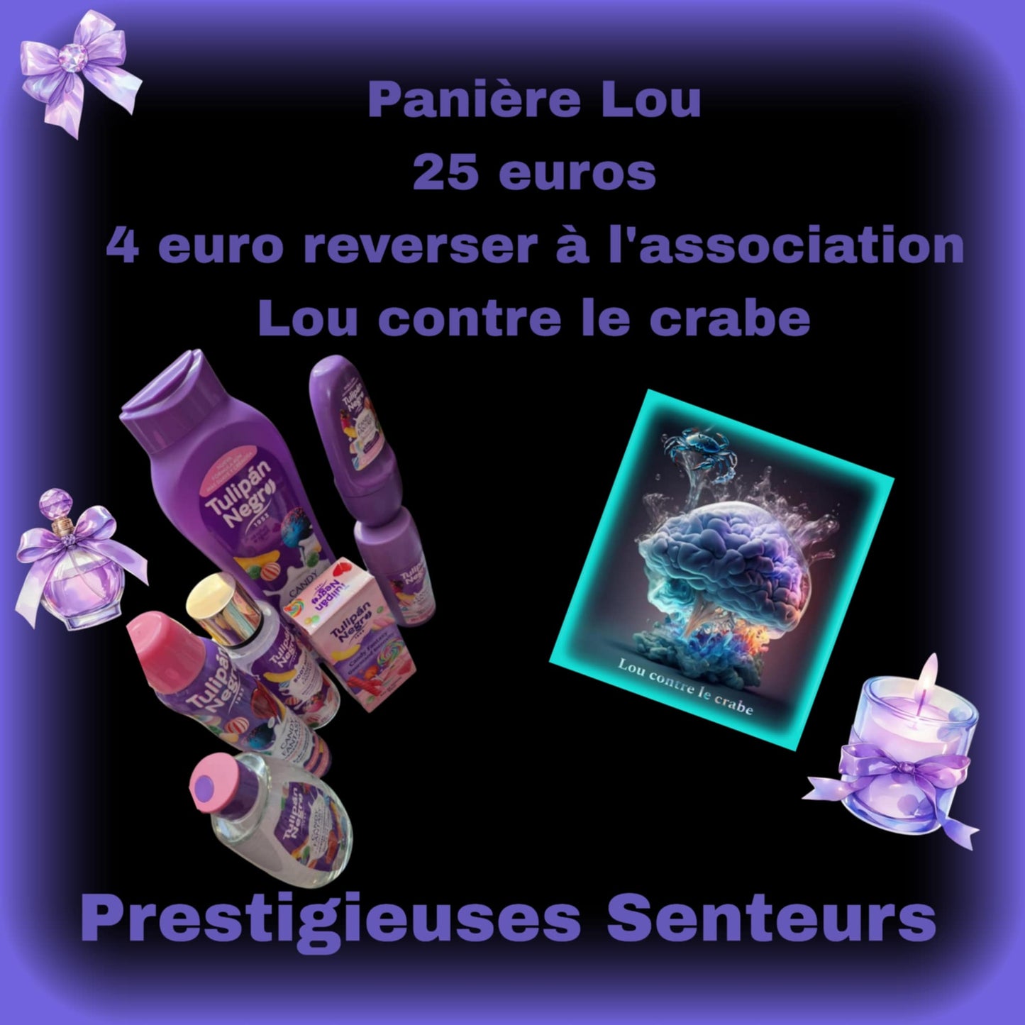 Panière Lou . Bonbons fantaisie
