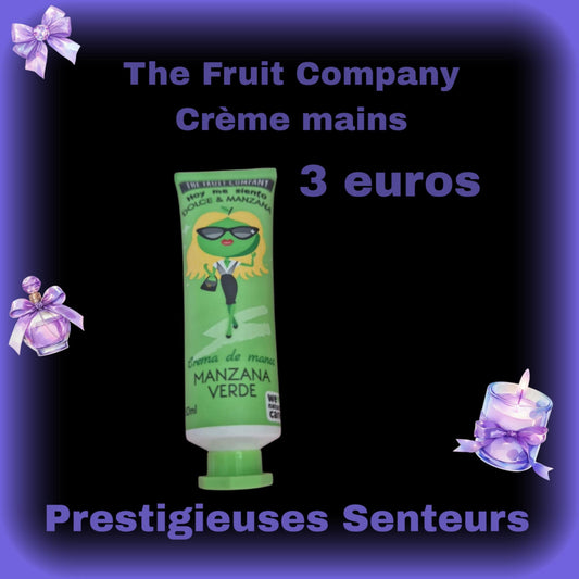 Crème pour les mains . The fruit company. 50ml . Parfum pomme