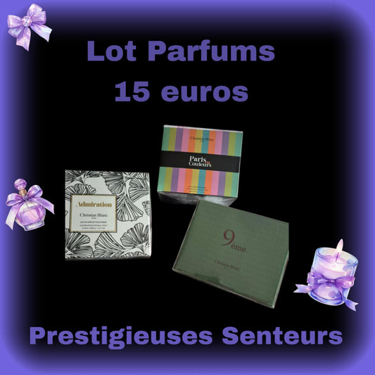 Lot 3 parfums Christian Blanc