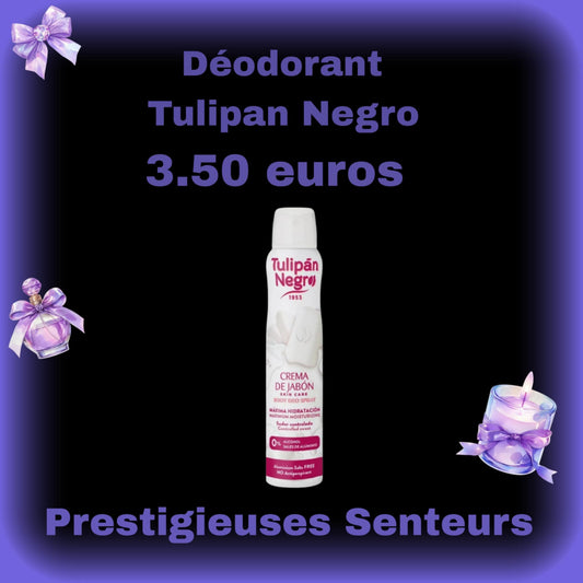 Déodorant Tulipan Negro. Crème de Savon 200ml