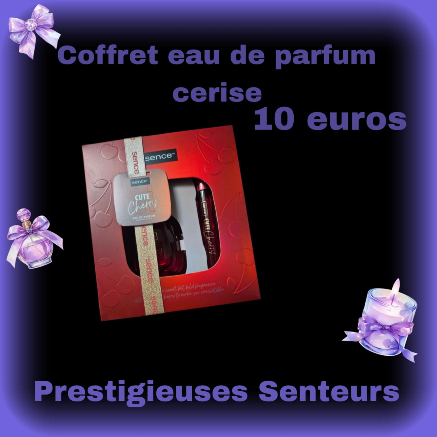 Coffret eau de parfum cerise